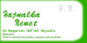 hajnalka nemet business card